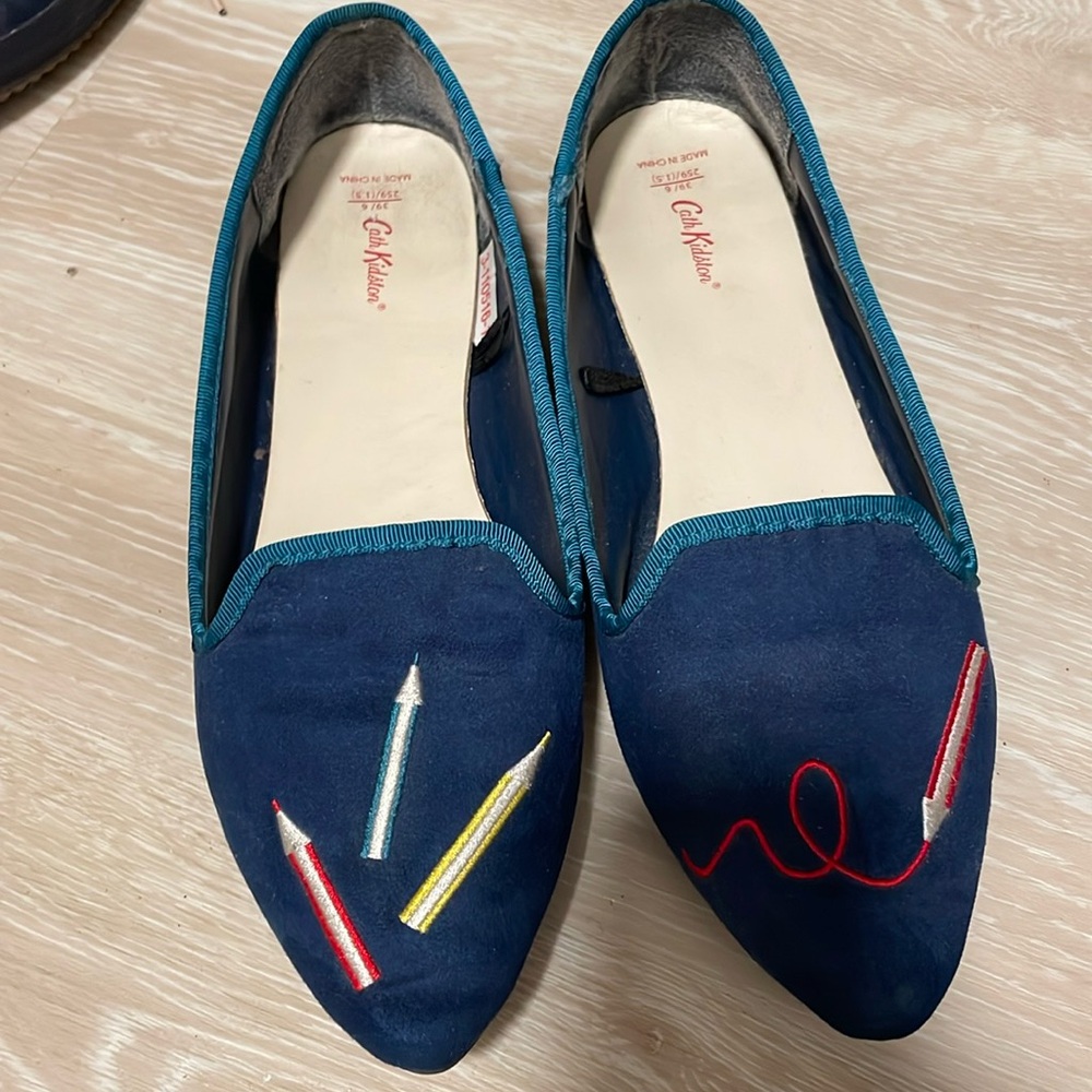 Cath Kidston colored pencil pointed flats